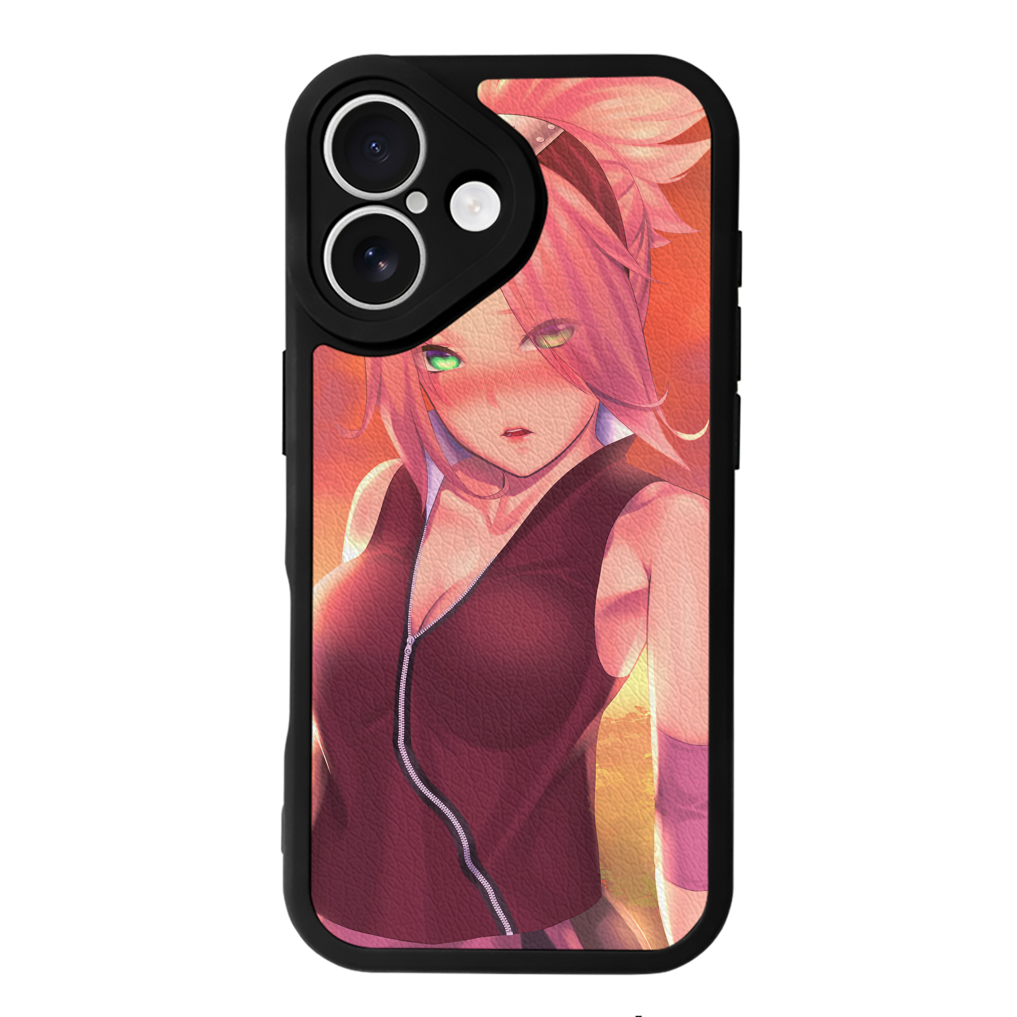 （画像用） NARUTO -ナルト- NARUTO -ナルト- 疾風伝 【iPhone 16シリーズ対応】シリコンスマホケース（レザー調） 材質：シリコン
